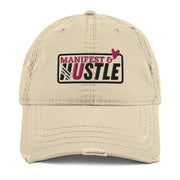 Manifest & Hustle Distressed Dad Hat
